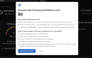 Preserve Optimizations with Deep Freeze even after canceling